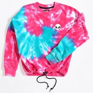 Zumiez tie dye crop sweater